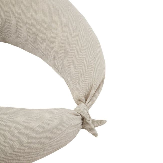 Coussin d'allaitement Luna 80X185X16 cm Lin Beige CAMBRASS - 3