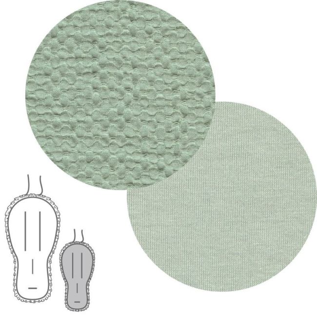 Tappetino per seggiolino Buga Reversible Soft Mint 43X88X1 cm CAMBRASS - 2