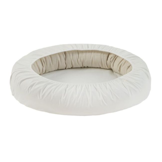 Lit nid pour bébé en lin 55X90X15 cm beige CAMBRASS - 1