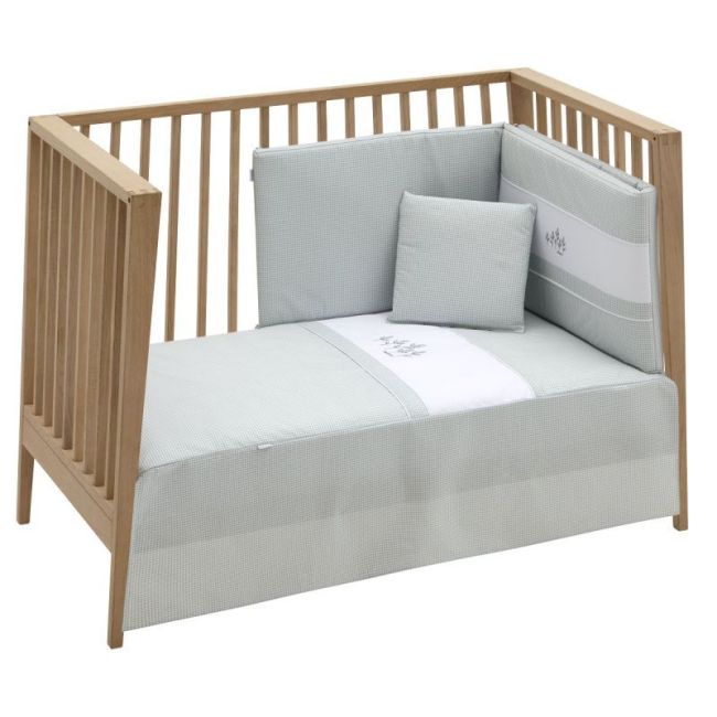 2-teiliges Bettdeckenset I-V. für Babybett 60 Mini Windsord Mint 60X120X3 cm. CAMBRASS - 1