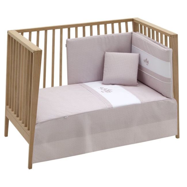 Ensemble de 2 pièces Couette I-V. Lit de bébé 60 Mini Windsord Rose 60X120X3 Cm CAMBRASS - 1