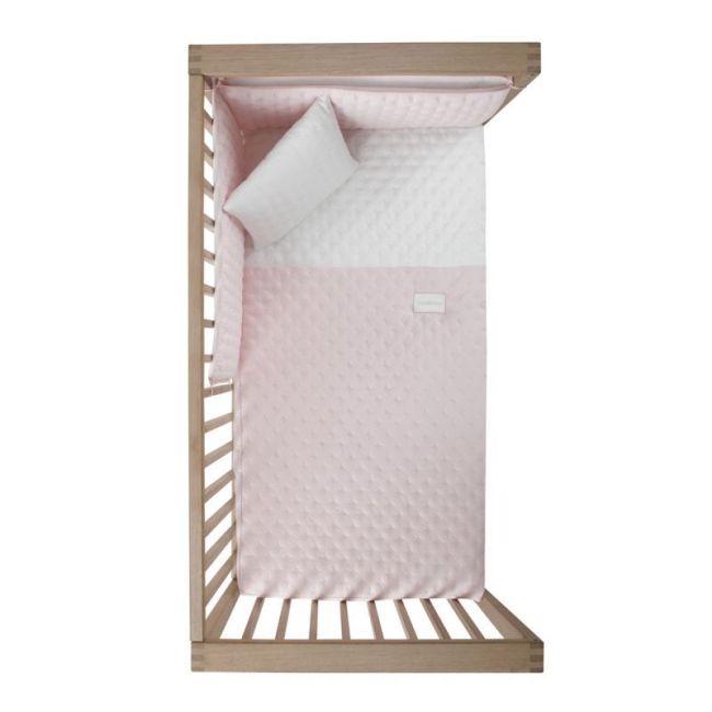 Ensemble de 2 pièces Couette I-V. Lit de bébé 60 Soft Rose 60X120X3 Cm CAMBRASS - 3