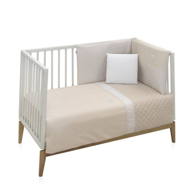 Spiel 2-teilig F.Nordica Babybett 60 Frisch Beige 100X140X3 cm CAMBRASS - 1