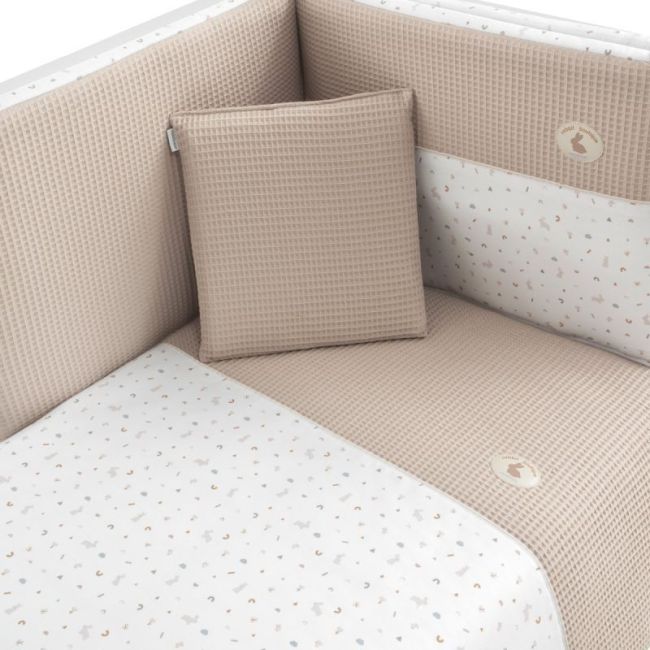 Set di 2 pezzi F.Nordica Lettino 60 Rabbit Beige 100X140X3 Cm CAMBRASS - 2