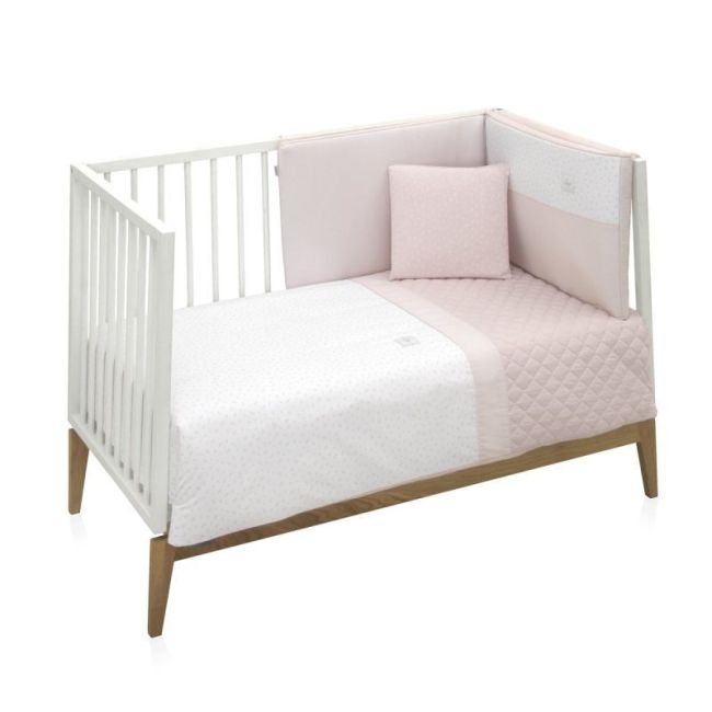 Jeu 2 Pièces F.Nordica Lit Bébé 70 Frais Rose 110X170X3 Cm CAMBRASS - 1