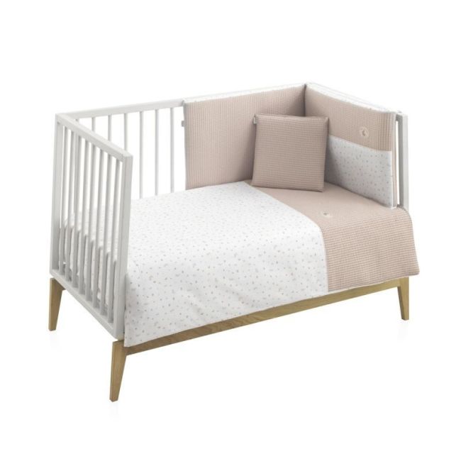 Jeu 2 Pièces F.Nordica Lit Bébé 70 Lapin Beige 110X170X3 Cm CAMBRASS - 1