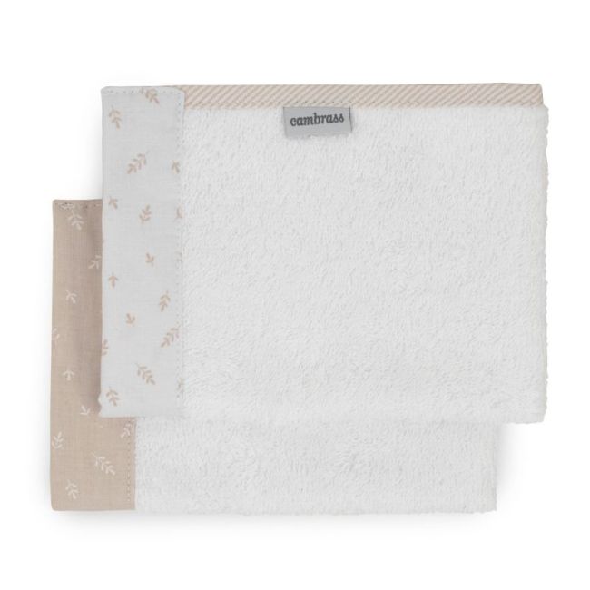 Lot de 2 serviettes fraîches beige 25X35X1 cm CAMBRASS - 2