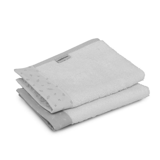 Lot de 2 serviettes fraîches Gris 25X35X1 cm CAMBRASS - 1