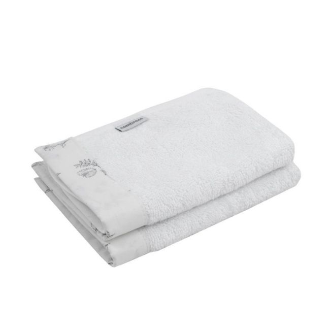 Lot de 2 serviettes Merlo en coton 25X35X1 cm CAMBRASS - 1