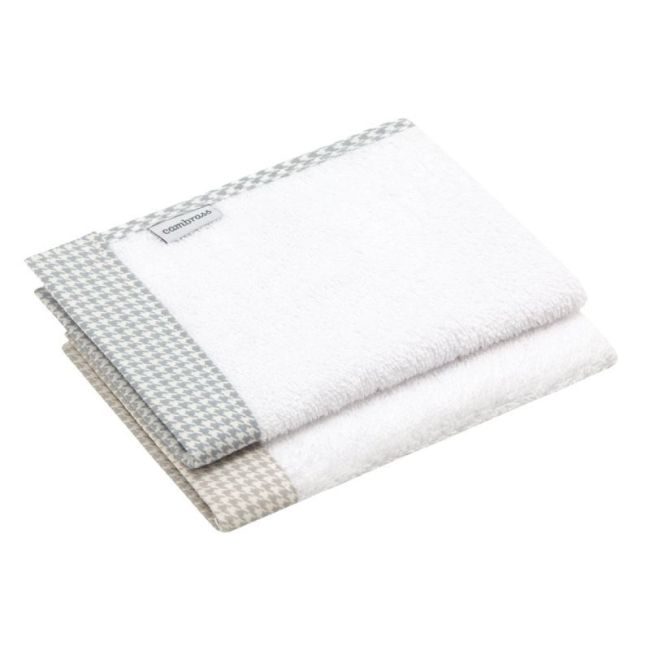 Lot de 2 serviettes Mini Windsord Gris 25X35X1 cm CAMBRASS - 1