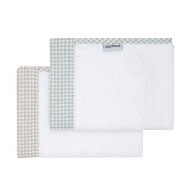 Lot de 2 serviettes Mini Windsord Mint 25X35X1 cm CAMBRASS - 2