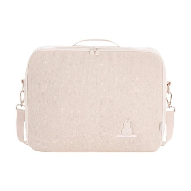 Borsa Clinica Lino Beige 12X47X36 Cm CAMBRASS - 1