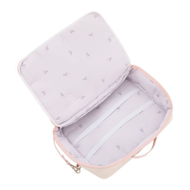 Valise Clinique en Lin Rose 12X47X36 cm CAMBRASS - 4