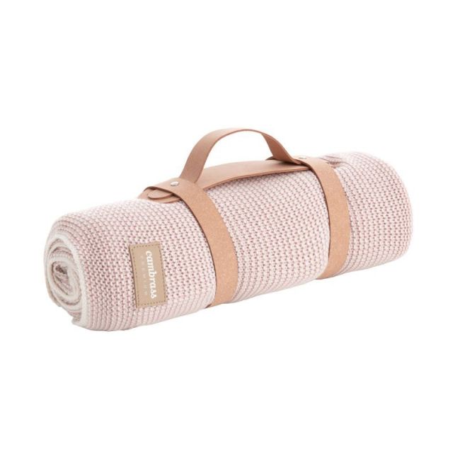 Coperta Punto Bamboo 80X100X1 Cm Knit Rosa CAMBRASS - 1