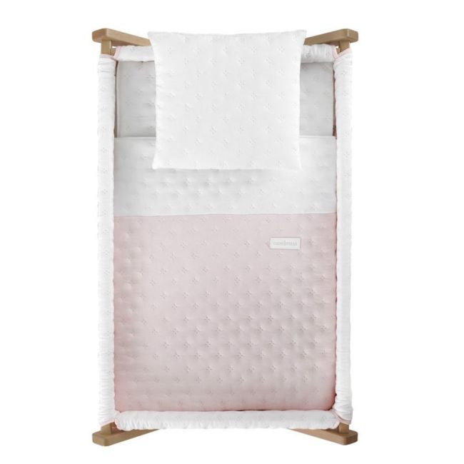 Berceau pliant en bois Soft Rose/Naturel 55X87X74 cm CAMBRASS - 3