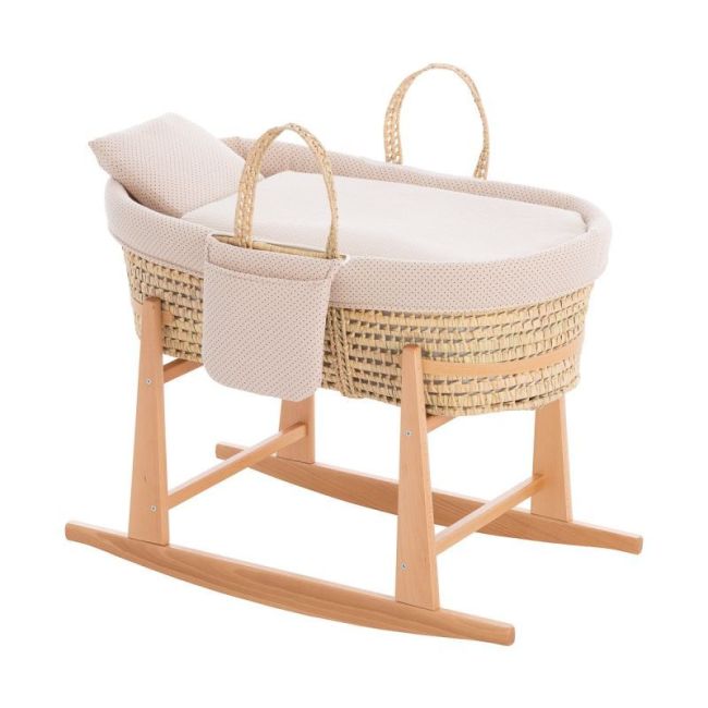 Moïse pour bébé My Cuco + Pieds Topeka Topos/Beige 49X80X61 cm CAMBRASS - 1