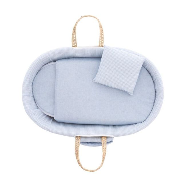 Moïse pour bébé My Cuco + Pieds Cheyenne Carreaux/Bleu 49X80X61 CAMBRASS - 3