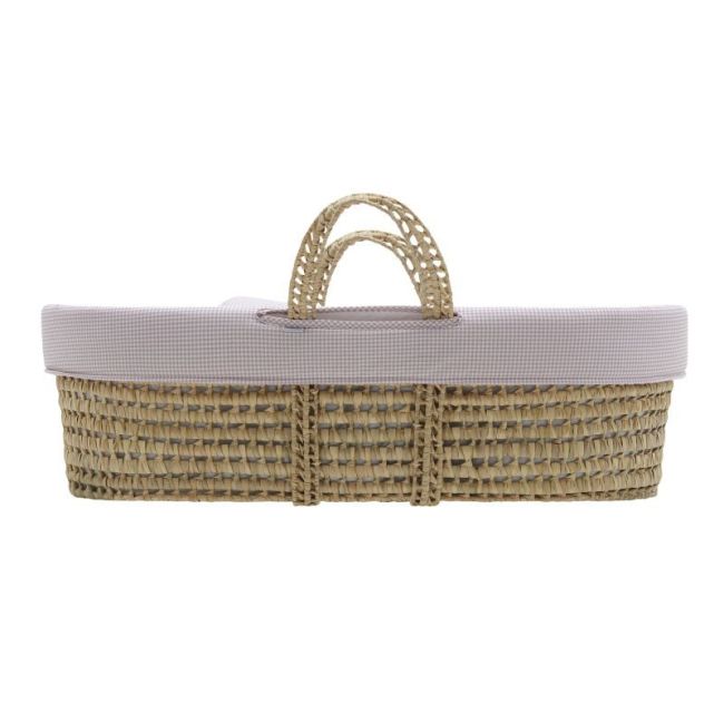 Moses Basket in Palm Padding Mini Windsor Pink 39X80X25 cm CAMBRASS - 3