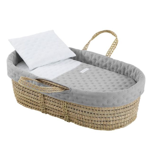 Gepolstertes Palmwiegenbett Une Soft Grau 39X80X25 cm CAMBRASS - 1