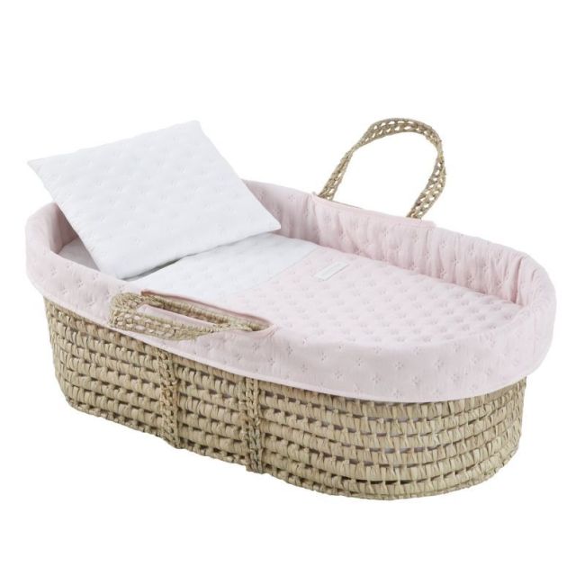 Gepolstertes Palmwiegenbett Une Soft Rosa 39X80X25 cm CAMBRASS - 1