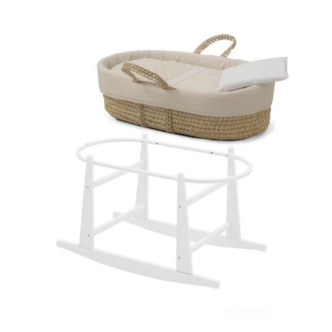 Moïse Palma rembourré avec pieds M.Bco Frais Beige/Bco 39X80X25 cm CAMBRASS - 1