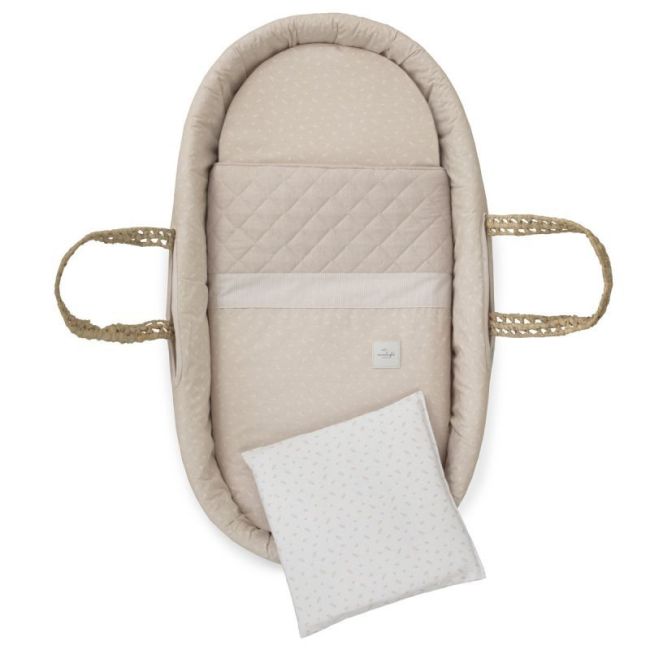 Moïse Palma rembourré avec pieds M.Bco Frais Beige/Bco 39X80X25 cm CAMBRASS - 2