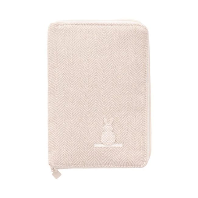 Porte-documents en lin beige 3X19X27 cm CAMBRASS - 1