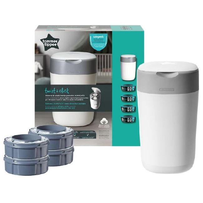 Conteneur Twist & Click + Kit 4 Recharges Tommee Tippee TOMMEE TIPPEE - 2