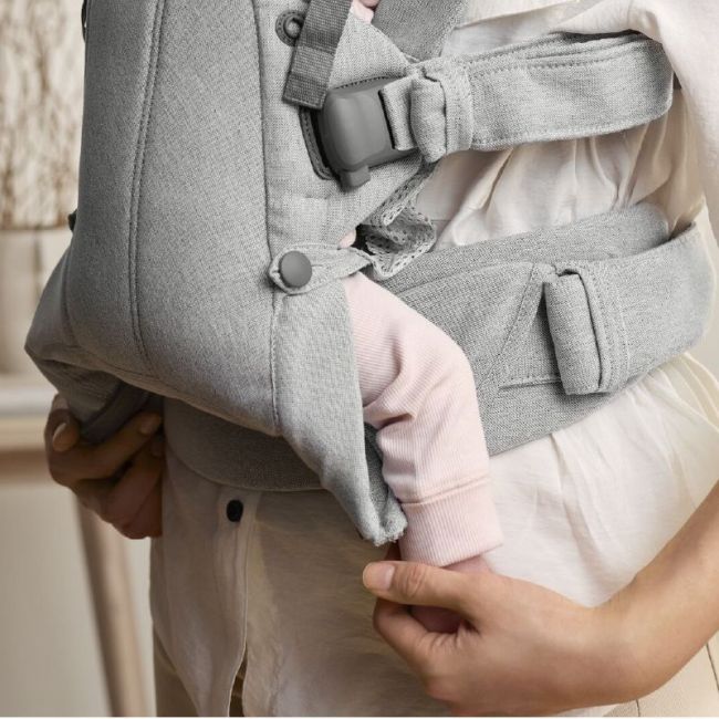 Sac à dos porte-bébé Harmony Woven - Gris clair chiné BABYBJÖRN - 7