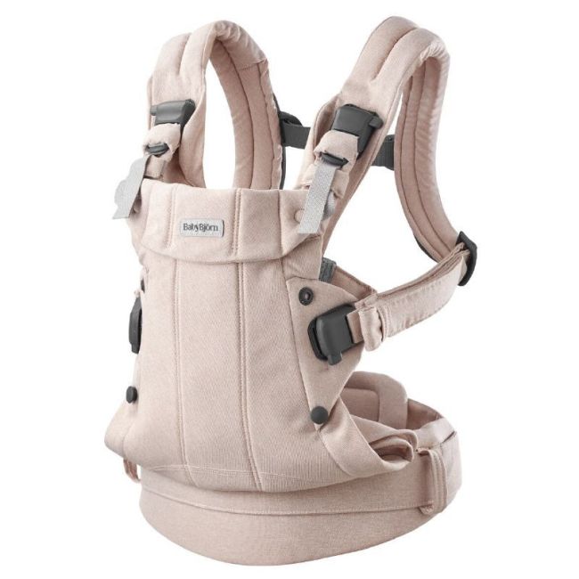 Babytrage Rucksack Harmony Woven - Hellrosa Melange BABYBJÖRN - 1