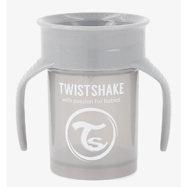 Tasse d'Apprentissage Anti-Goutte 360º +6 Mois Twistshake - Gris TWISTSHAKE - 1