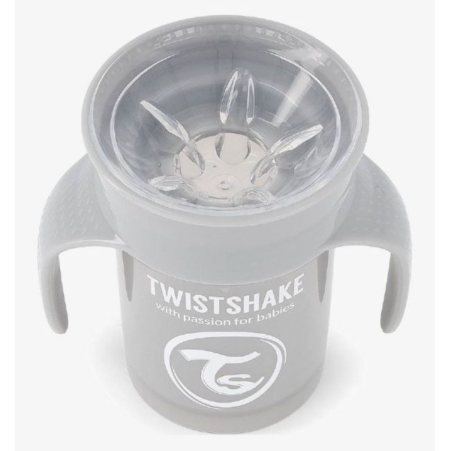 Tasse d'Apprentissage Antigoutte 360º +6 Mois Twistshake - Gris TWISTSHAKE - 2