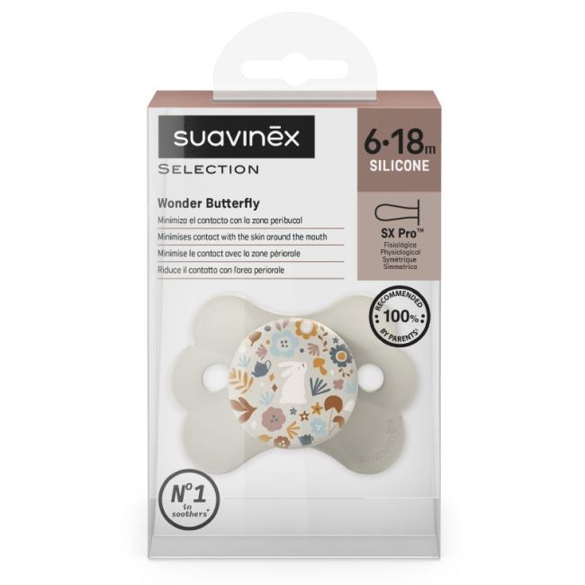 Ciuccio Wonderland SX Pro in silicone 6-18m Suavinex - Liberty Beige SUAVINEX - 4