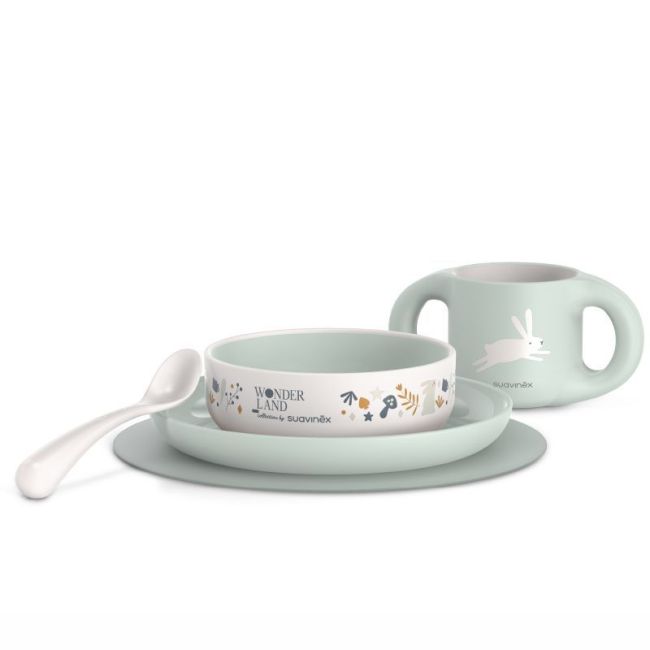 S Set da Pranzo per Bambini +6m Wonderland Suavinex - Liberty Blu SUAVINEX - 1