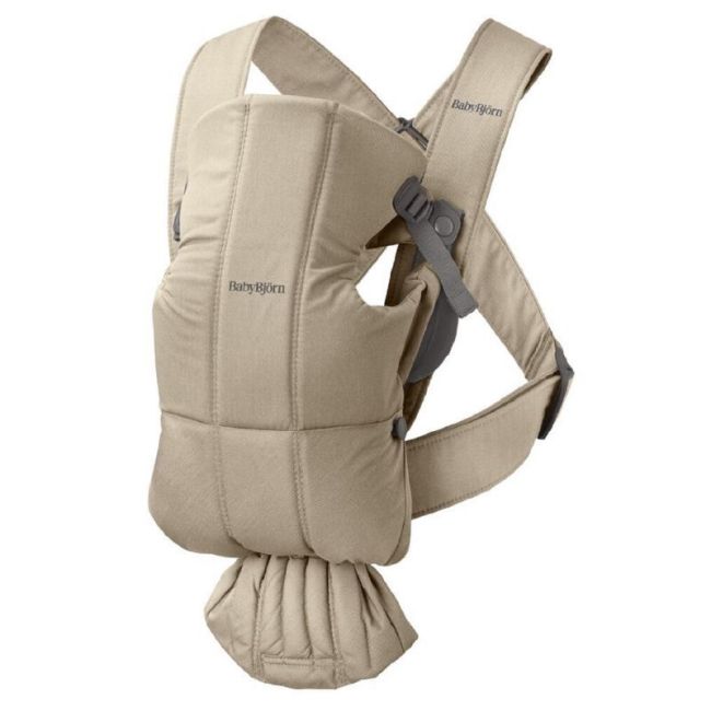 Babytrage Rucksack Mini Babybjörn Woven - Beige BABYBJÖRN - 1