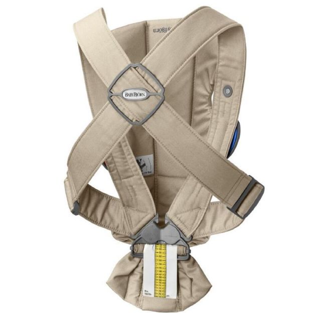 Babytrage Rucksack Mini Babybjörn Woven - Beige BABYBJÖRN - 2