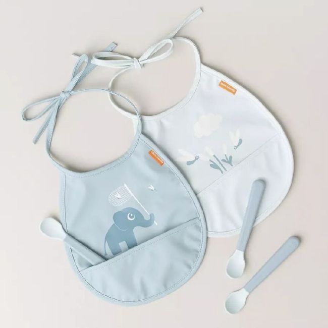 Pack 3 Löffel für Babys, leicht zu greifen - Blau DONE BY DEER - 6