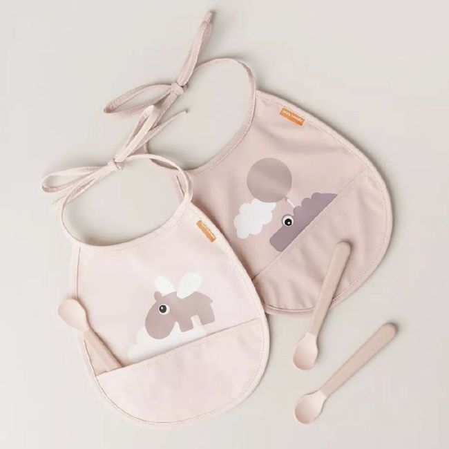 Pack 3 Löffel für Babys, leicht zu greifen - Rosa DONE BY DEER - 5