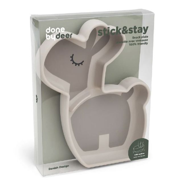 Assiette en silicone Stick & Stay Lalee - Sable DONE BY DEER - 2