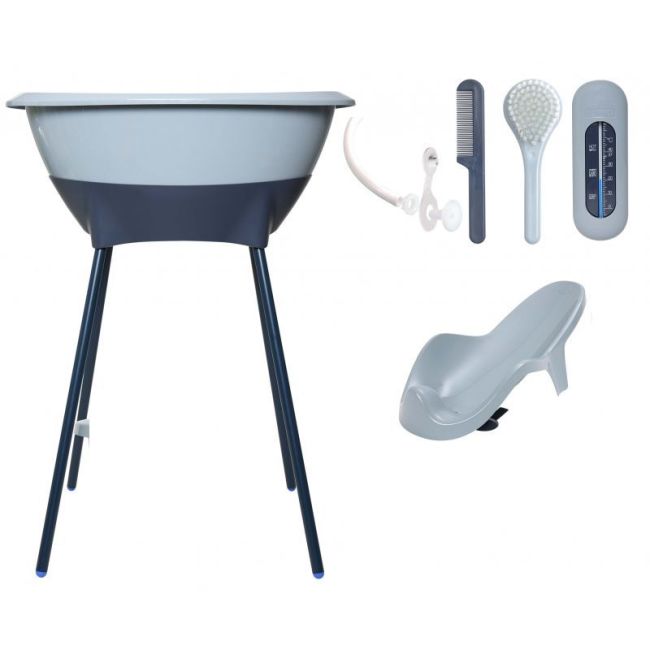 Set Luma Badewanne mit Sitz und Beinen - Iron Blue LUMA - 1