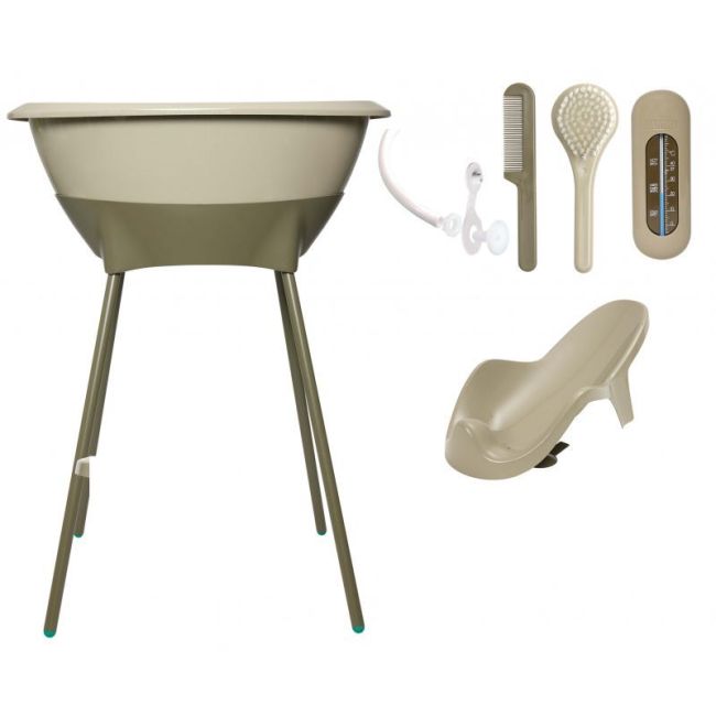 Set Baignoire Luma avec Siège et Pieds - Olive Green LUMA - 1