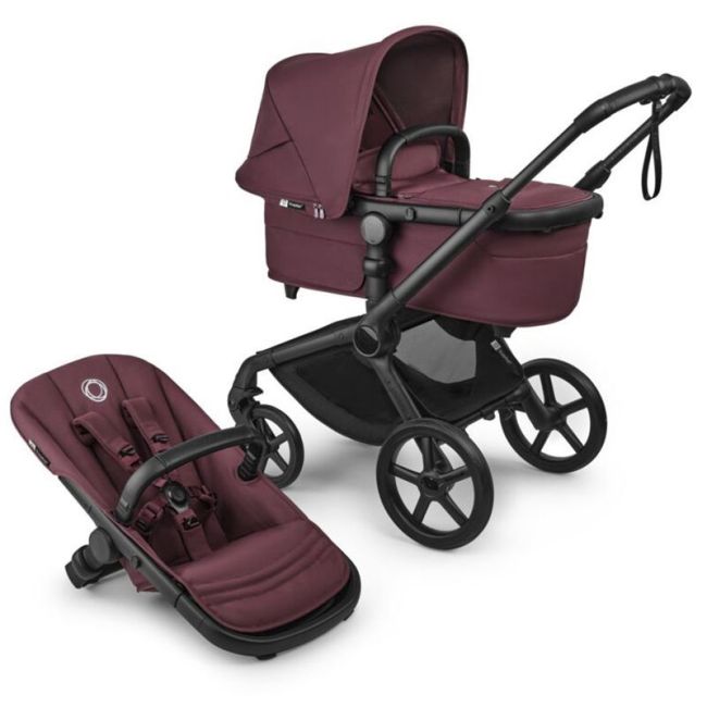 Bugaboo Fox 5 Renew Wagen Schwarz-Kirschrot-Kirschrot Komplett BUGABOO - 2