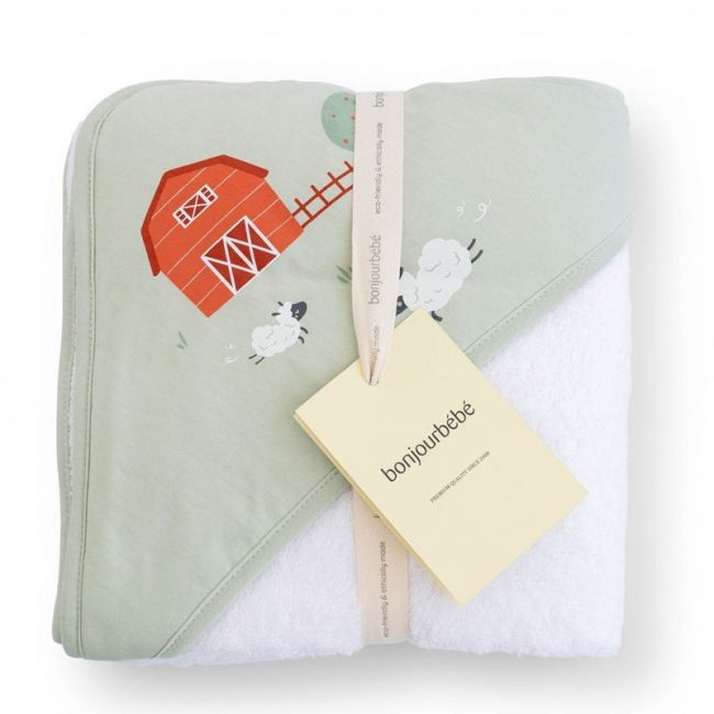 Coperta da Bagno Serigrafia Funny Farm Menta