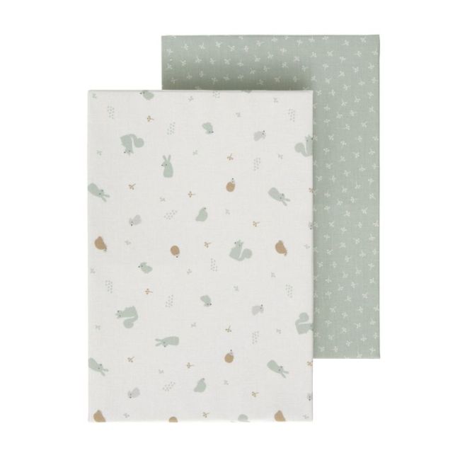 Draps de Berceau 60 Pack 2 ud. 60X120X17 Cm Ardi Vert