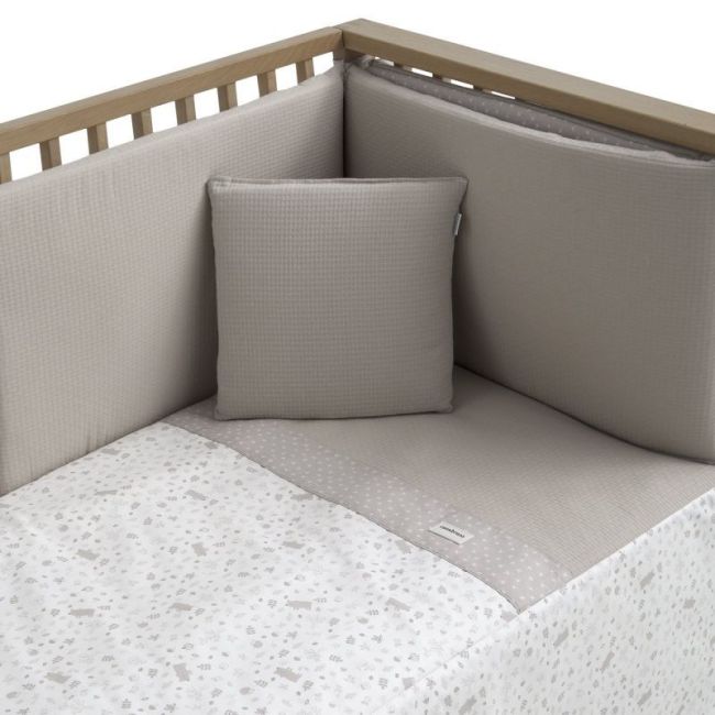 Set 2 Pezzi Coperta I-V. Culla 60 Abete Beige 60X120X3 Cm