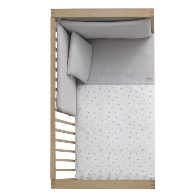 2-teiliges Set Bettbezug Kinderbett 70 Ardi Grau 110X170X3 Cm