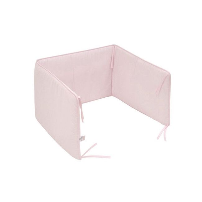 Protettore 60 (Culla 60) 180X40X3 Cm Liscio E Rosa Polveroso