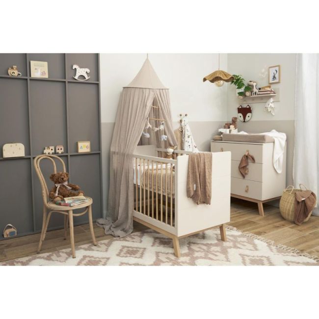 Grande Mousseline Pack De 2 120X120 Meforest Animals Toffee