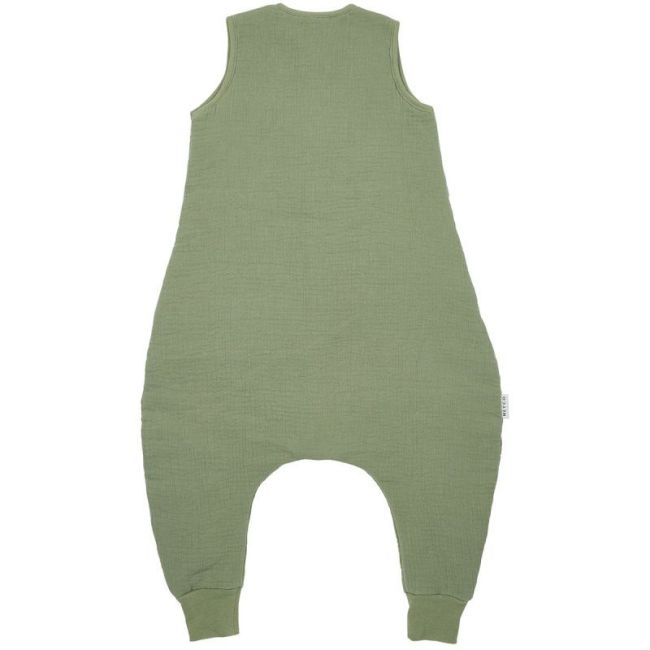 Ärmelloser Schlafanzug Gefüttert Gewaschene Musselin Tog 2.0 80 Cm Me-Uni Olive Green