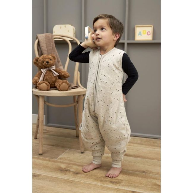 Pyjama Sans Manches Doublé Côtelé Tog 2.0 80 Merib Mini Spot Sand Melange